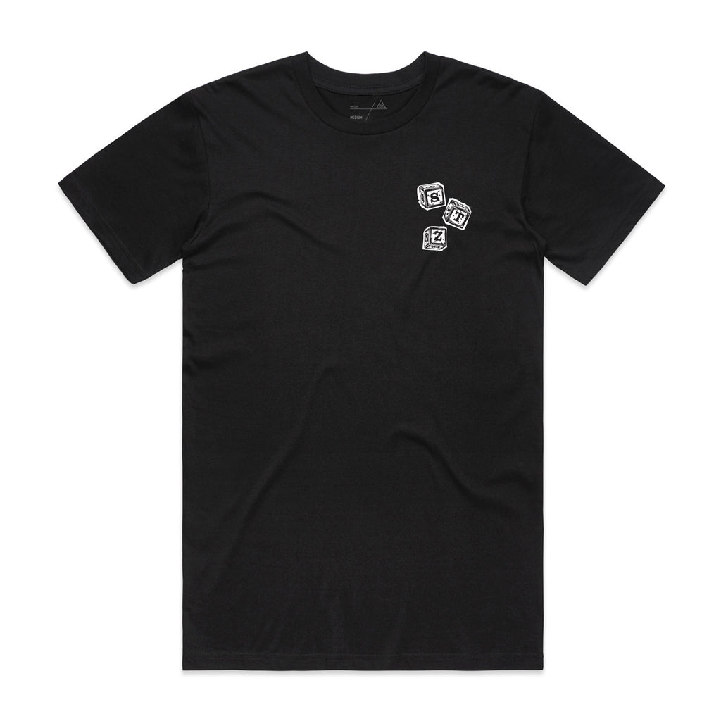 LETTER BLOCKS | BLACK TEE
