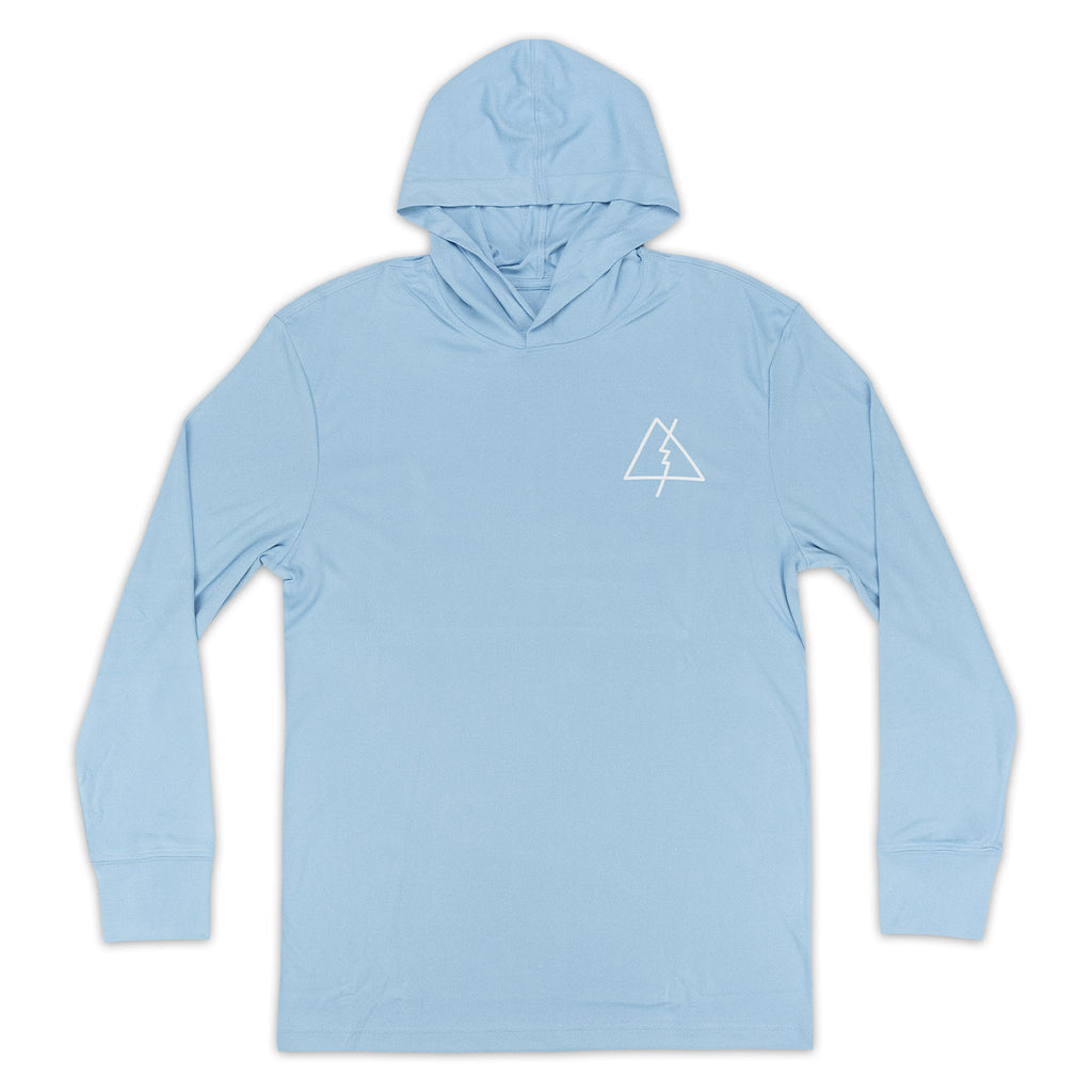 UV TEE HOODIE | LIGHT BLUE