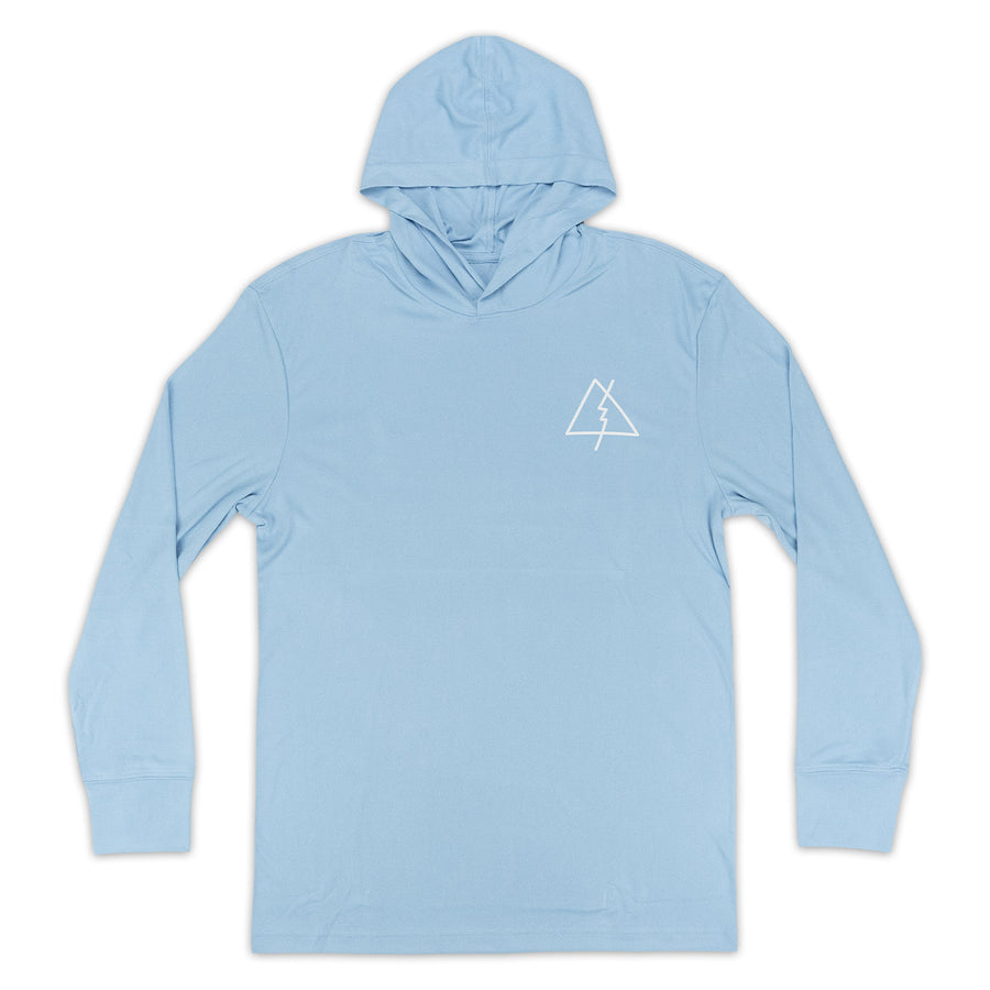 UV TEE HOODIE | LIGHT BLUE