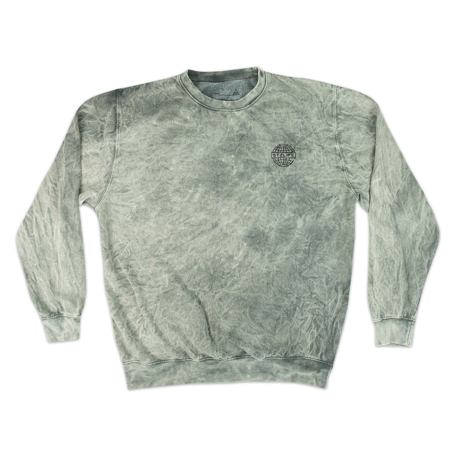 Grey Mineral Wash Crewneck