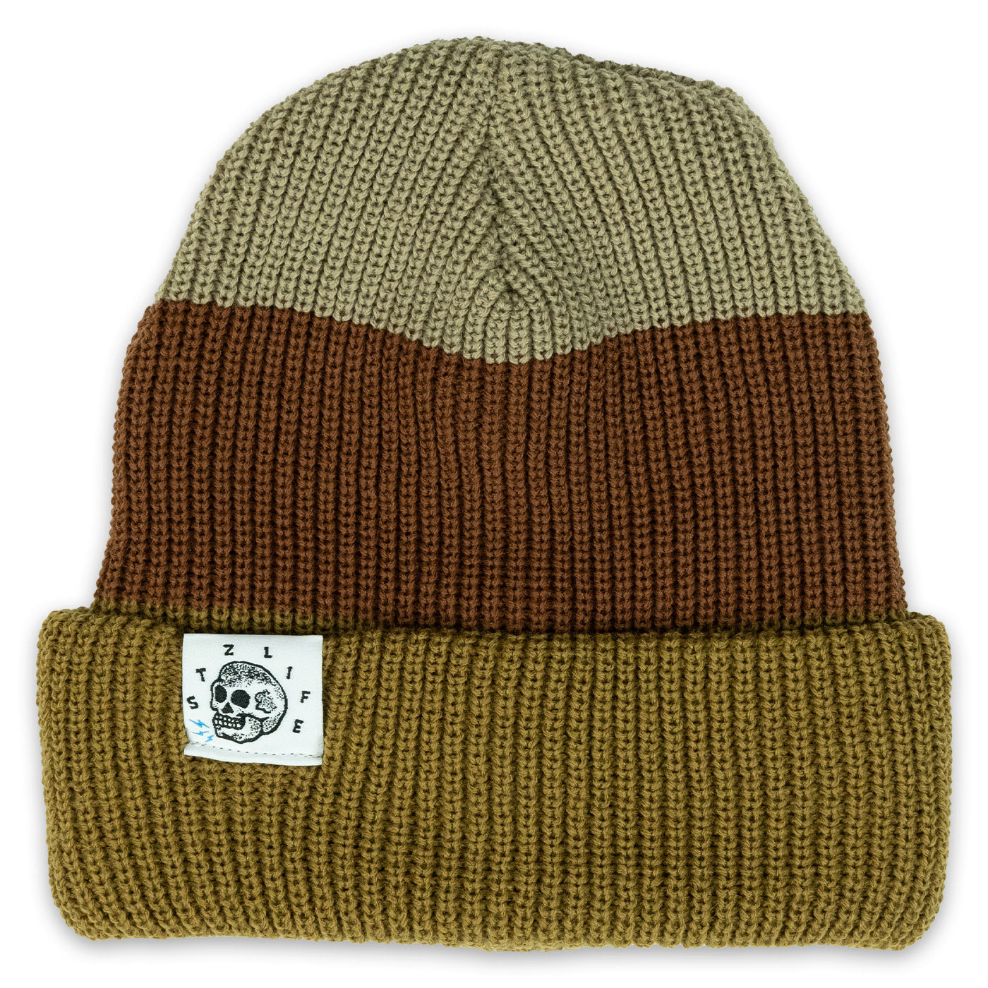 Earth Tri-Tone Cuff Beanie